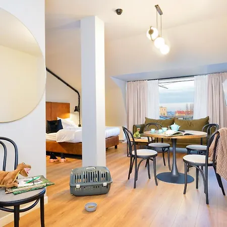 Arche Dwor Uphagena Lägenhetshotell Gdańsk